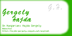 gergely hajda business card